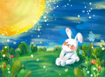 中秋节插画海报