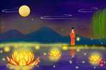 中秋节插画海报
