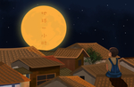 中秋节插画海报