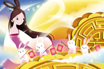 中秋节插画海报
