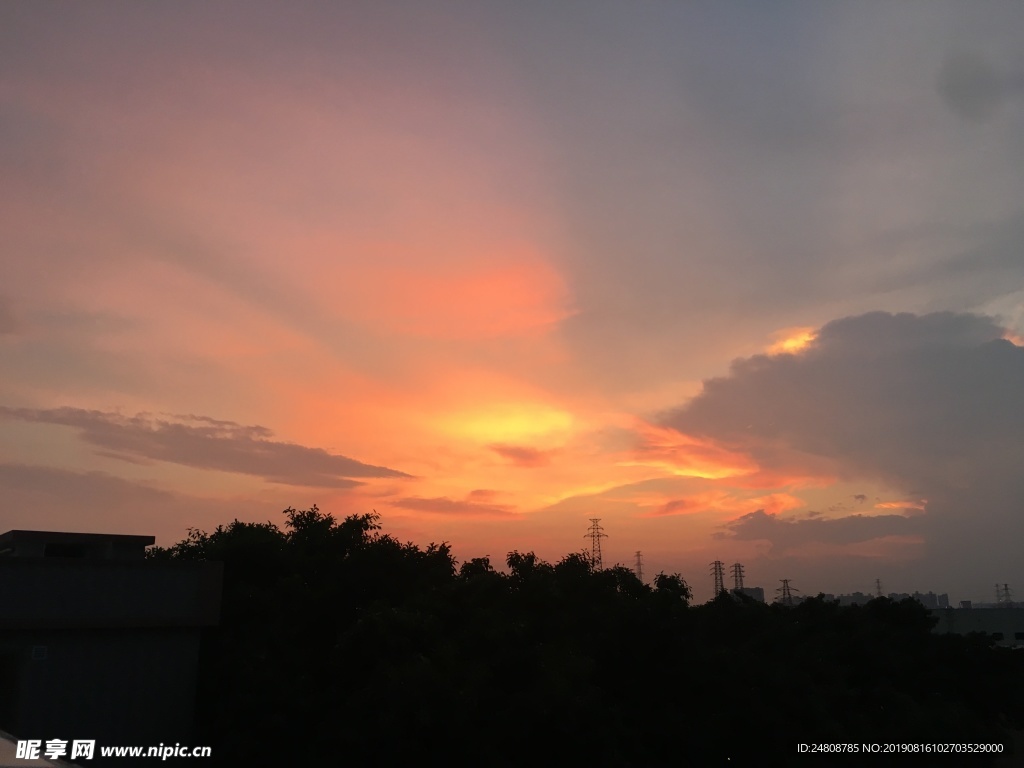 晚霞天空