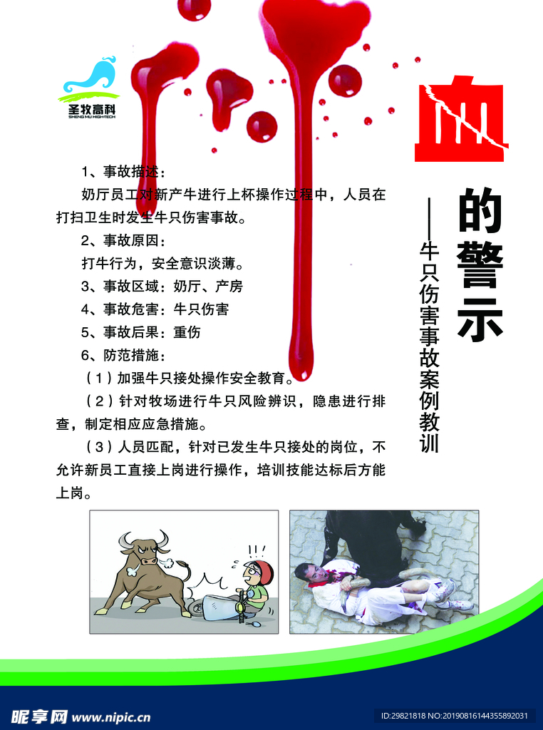 血的警示 牛只伤害
