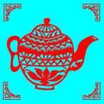 茶壶剪纸