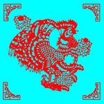 鸡剪纸
