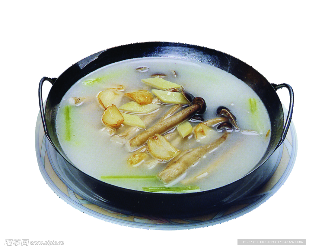 鱼汤锅仔滚茶树菇