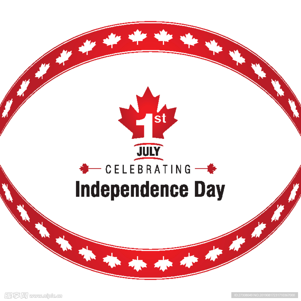 加拿大独立日背景