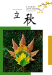 立秋节气宣传海报