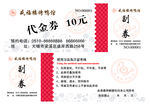 代金券10元