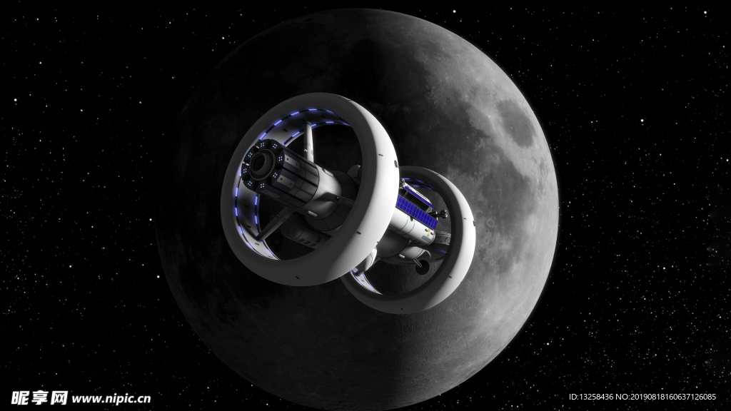 宇宙星球飞船背景