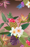 热带丛林植物插画