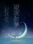 晚安创意海报