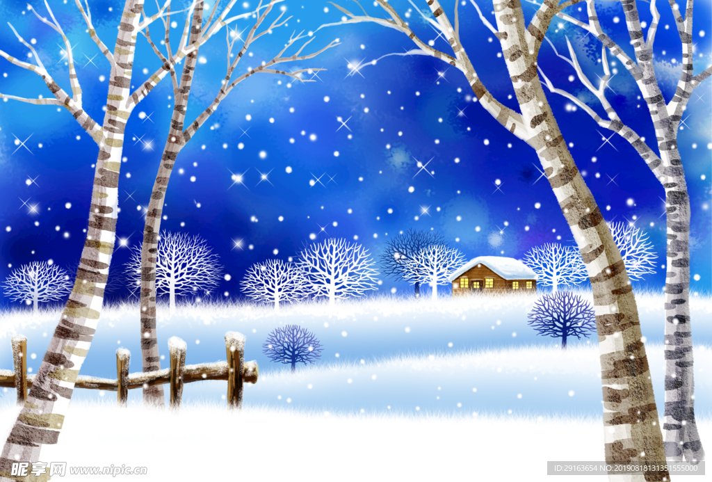 童话冬日雪景