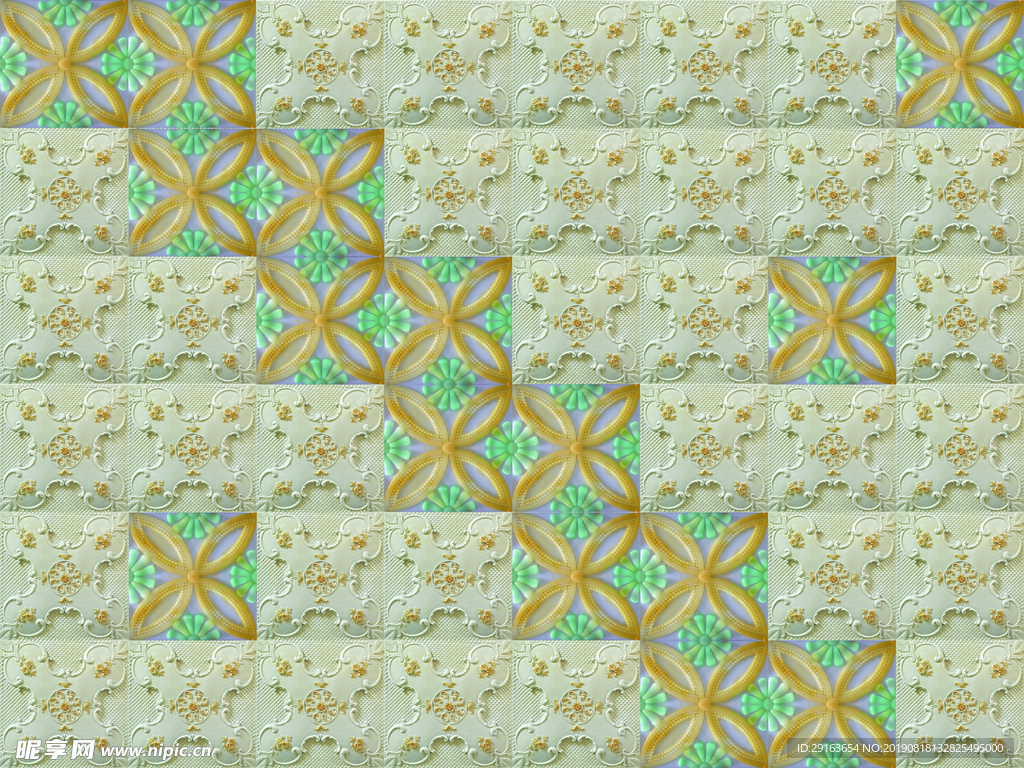 浮雕花