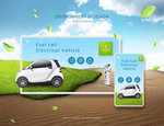 新能源汽车充电站海报设计