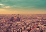法国城市铁塔灯光背景
