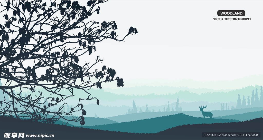 树背景