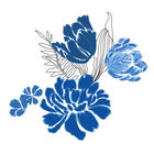 水彩花