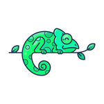 卡通变色龙