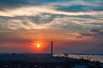 夕阳 夕阳西下 晚霞