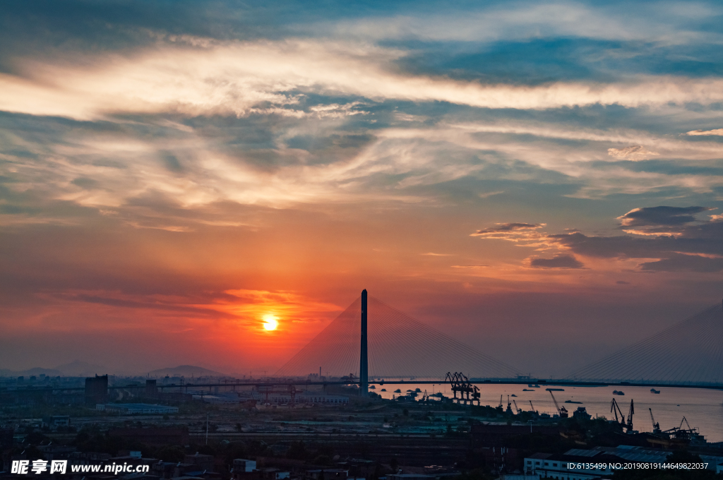 夕阳 夕阳西下 晚霞