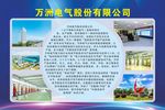万洲电气 电气公司 企业展板