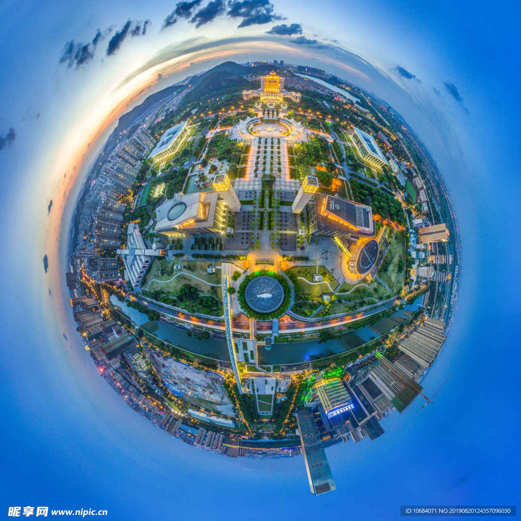 创意球形城市建筑
