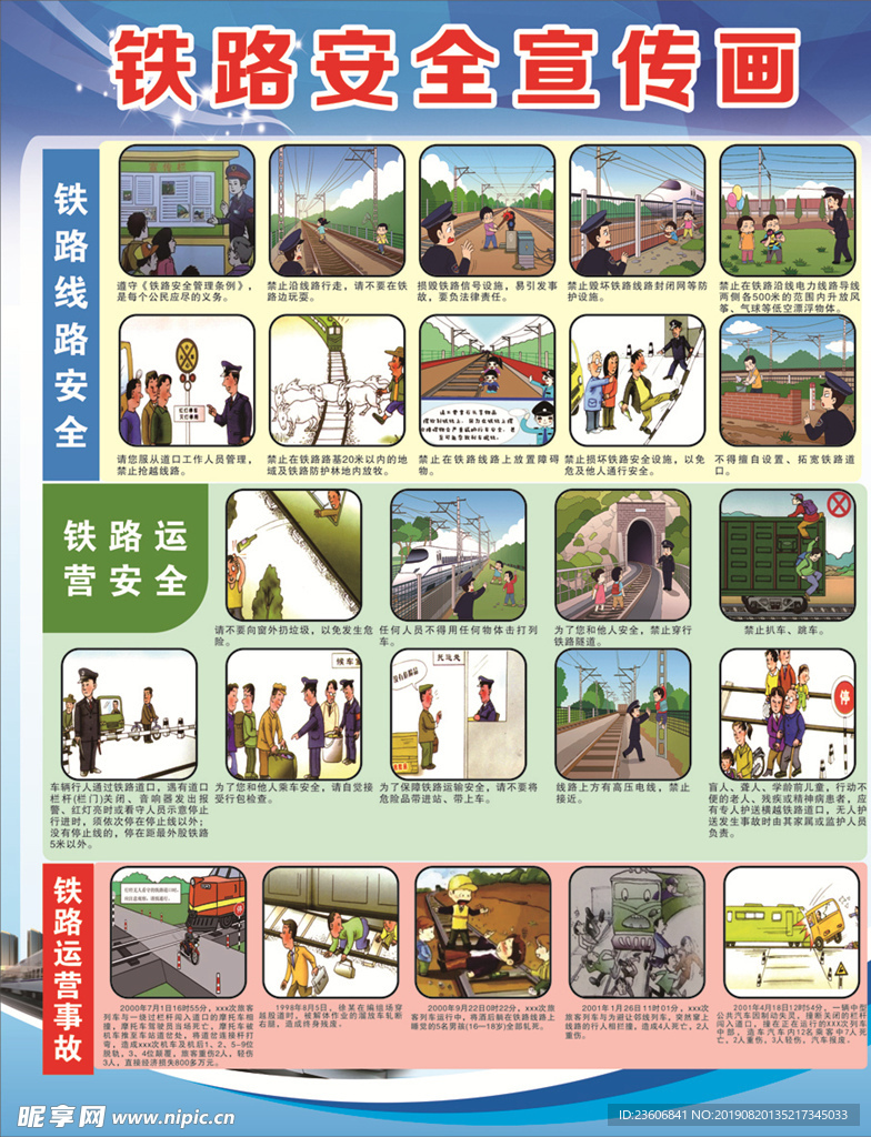 铁路安全宣传图