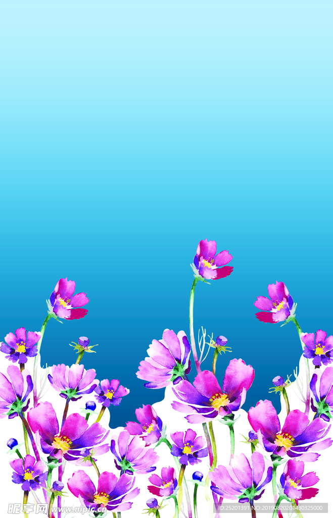 手绘花
