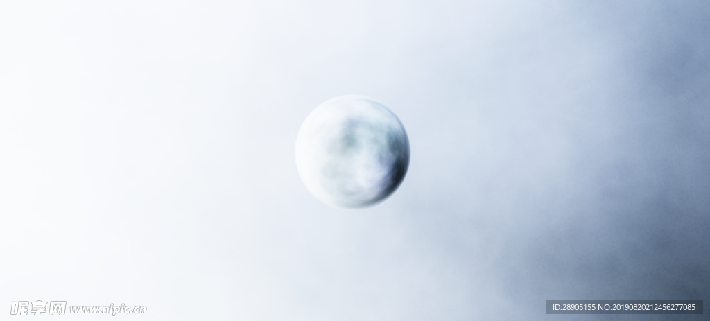 白色星球背景