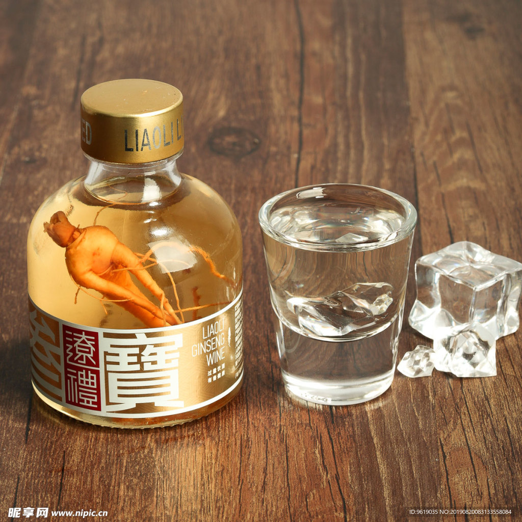 人参酒静物摄影