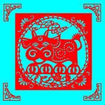 牛剪纸