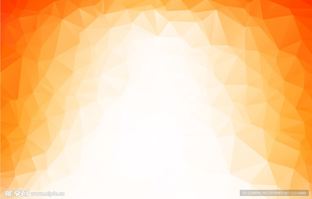 橙色抽象多边形背景