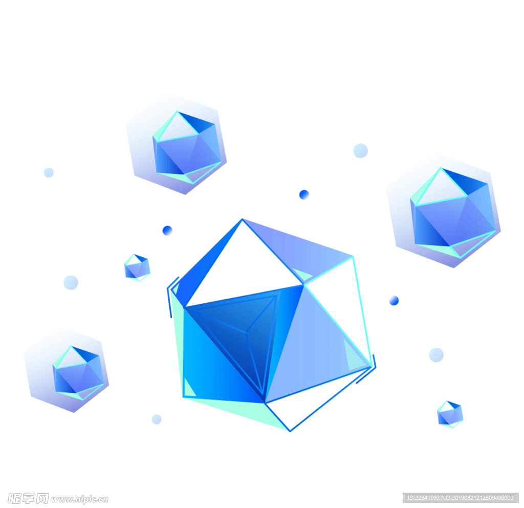渐变 漂浮物