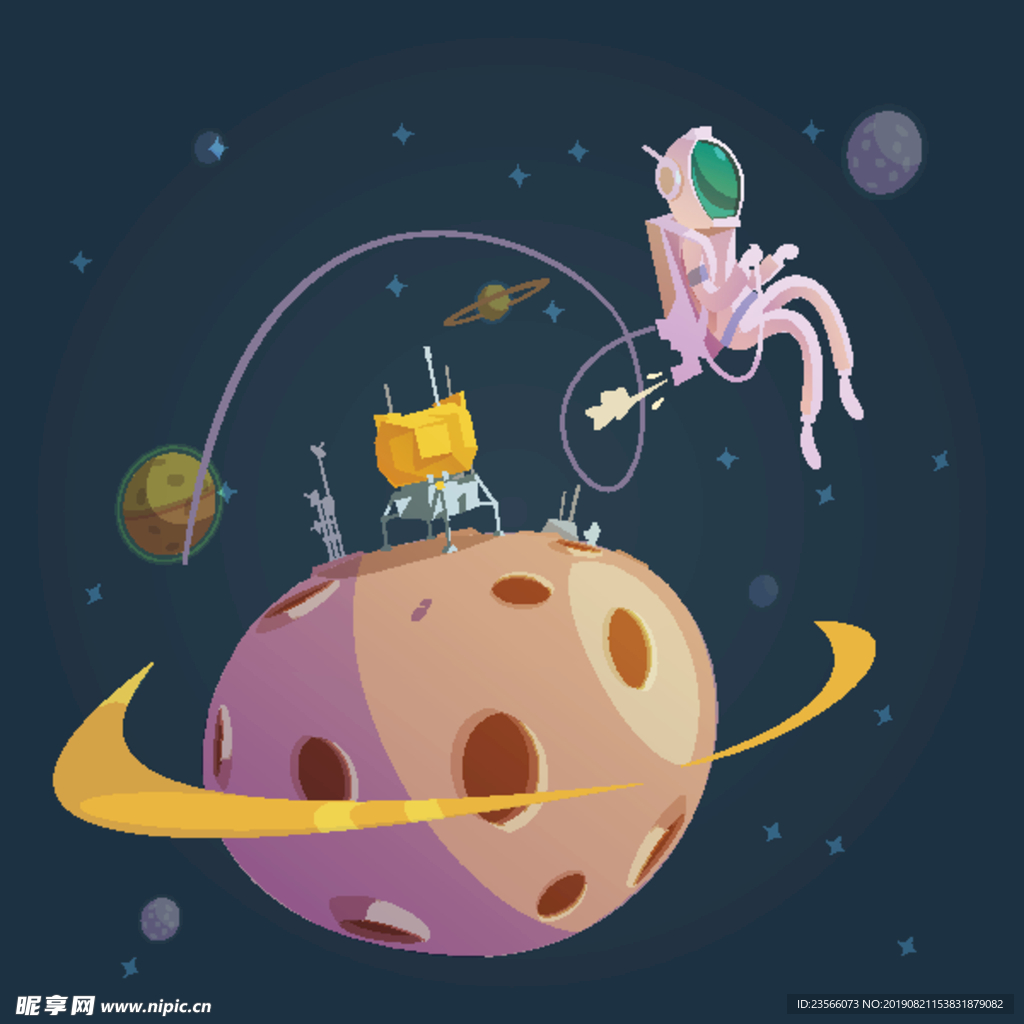 日常生活创意插画