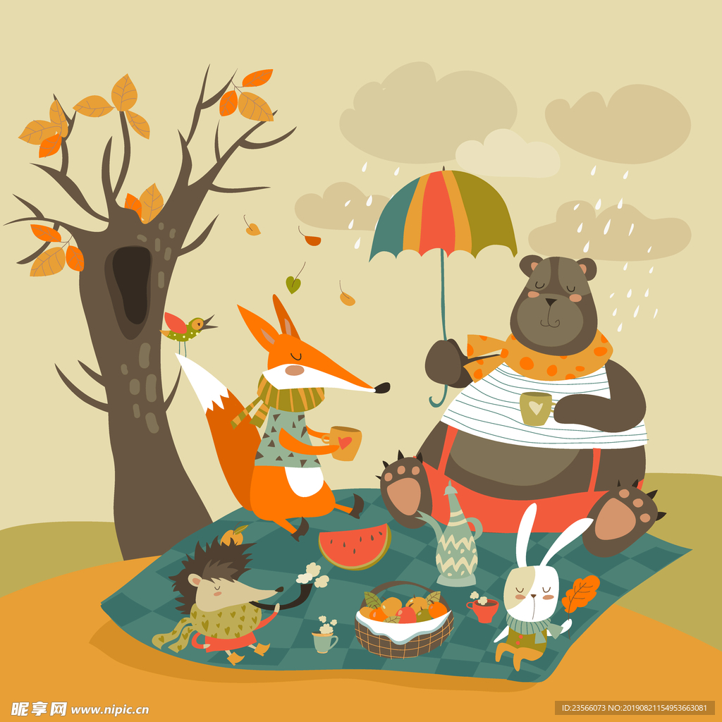 小清新可爱儿童插画