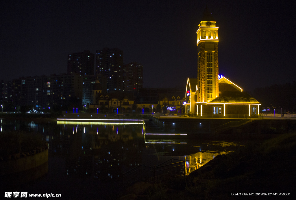 长治市淮海公园夜景