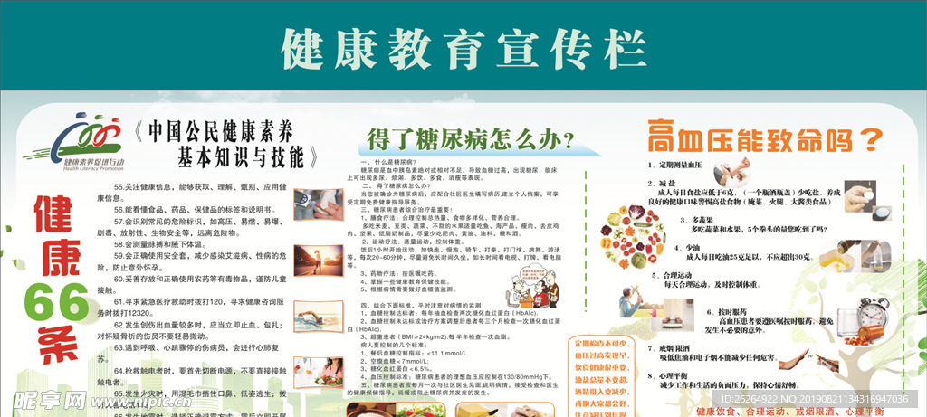 中国公民健康素养基本知识66条