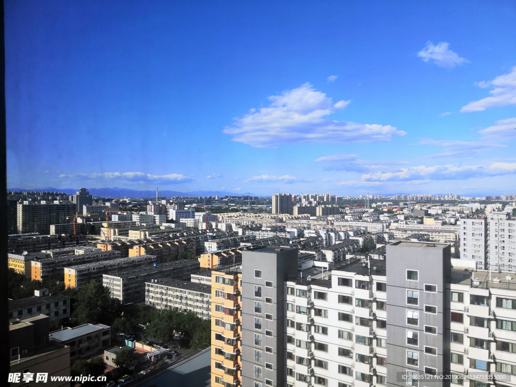 城市 天空 楼房 俯视 浪漫