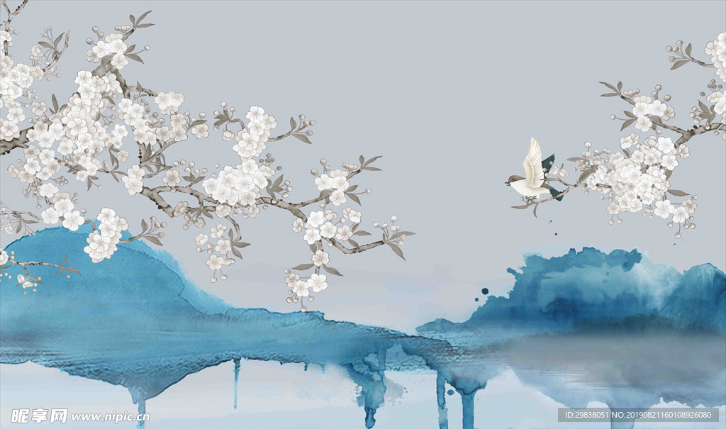 花鸟山水