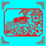 风景剪纸