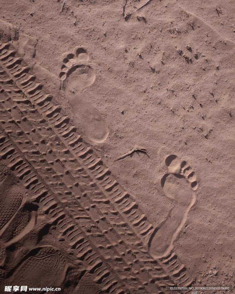 沙漠沙子痕迹