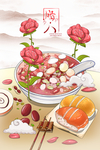 腊八节传统海报