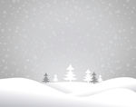 圣诞节多雪的风景