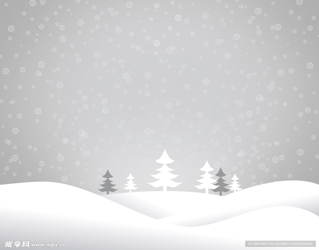 圣诞节多雪的风景