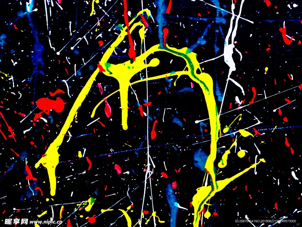 任意油漆溅落背景