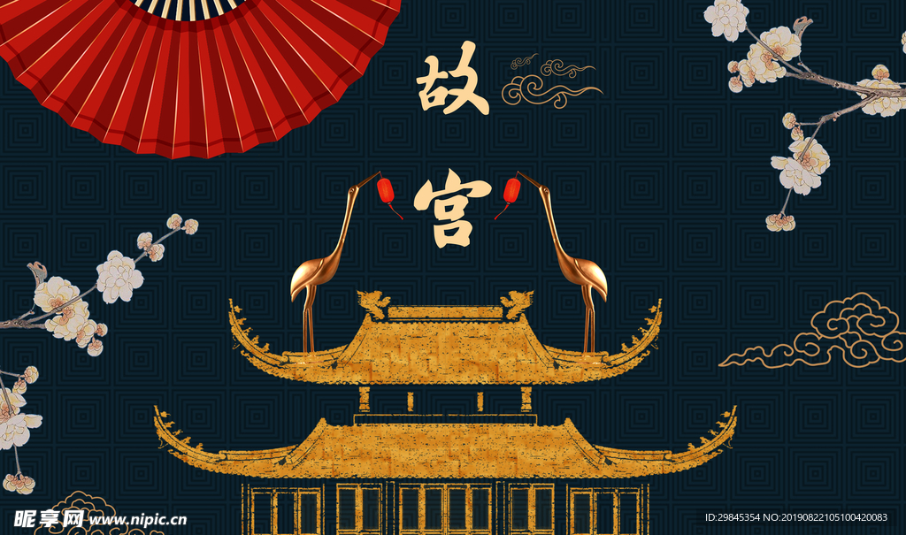 国潮风海报背景