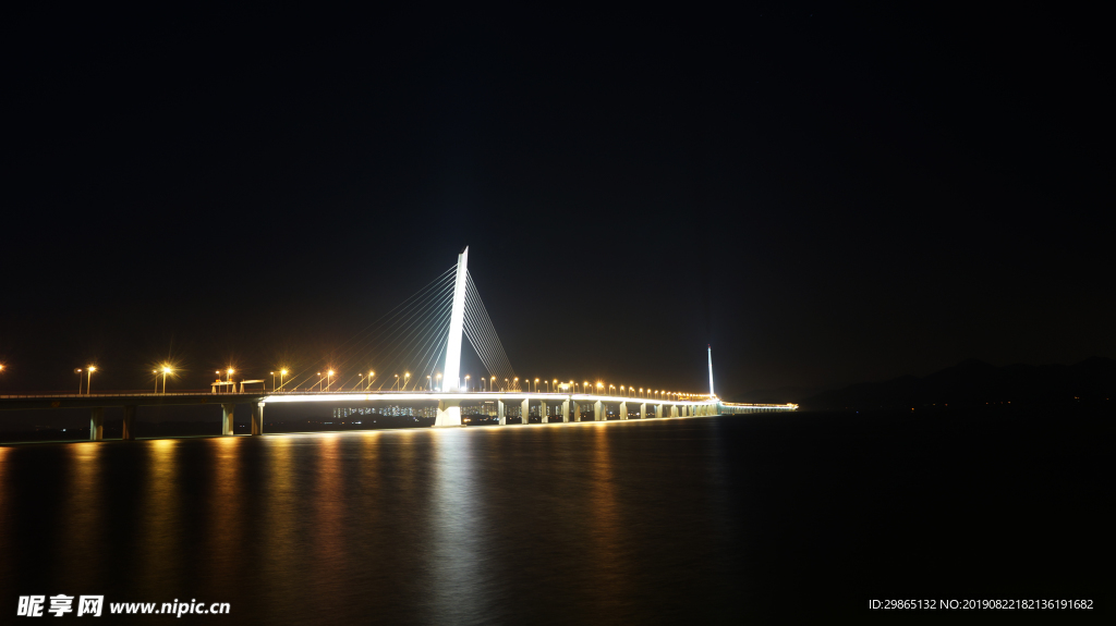 深圳湾大桥夜景