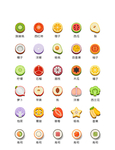 卡通水果素材图标矢量UI素材i