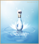淡香水唯美化妆品海报设计