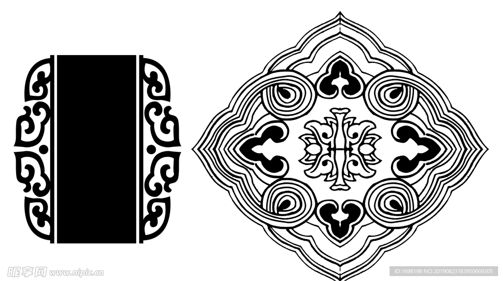 古典底纹   标  花纹